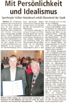 Ausschnitt OFFENBACH POST vom 13.12.2011